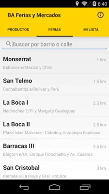 BA Ferias android App screenshot 4